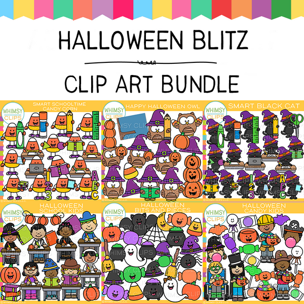 Halloween Blitz Clip Art Bundle