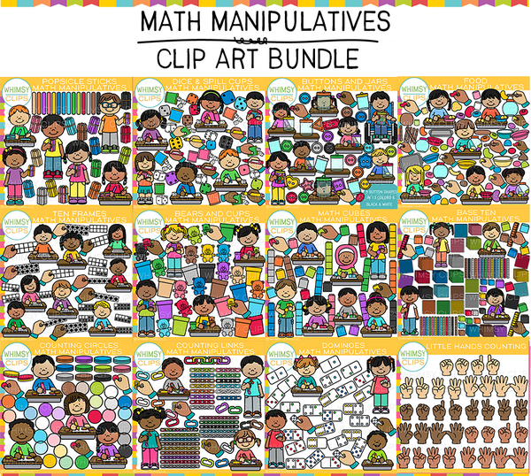 Math Manipulatives Clip Art Bundle