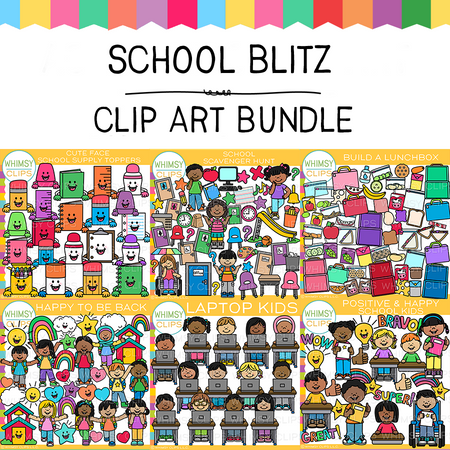 School Blitz Clip Art Bundle