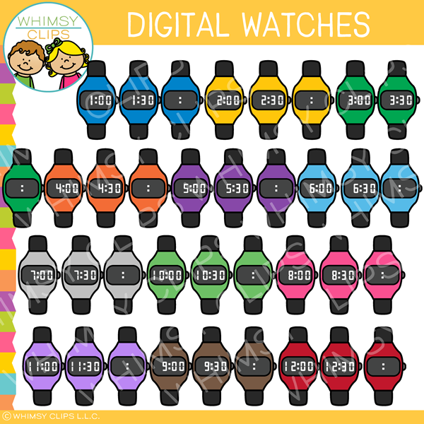 Digital Watch Clip Art