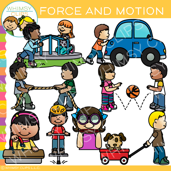 Force and Motion Clip Art